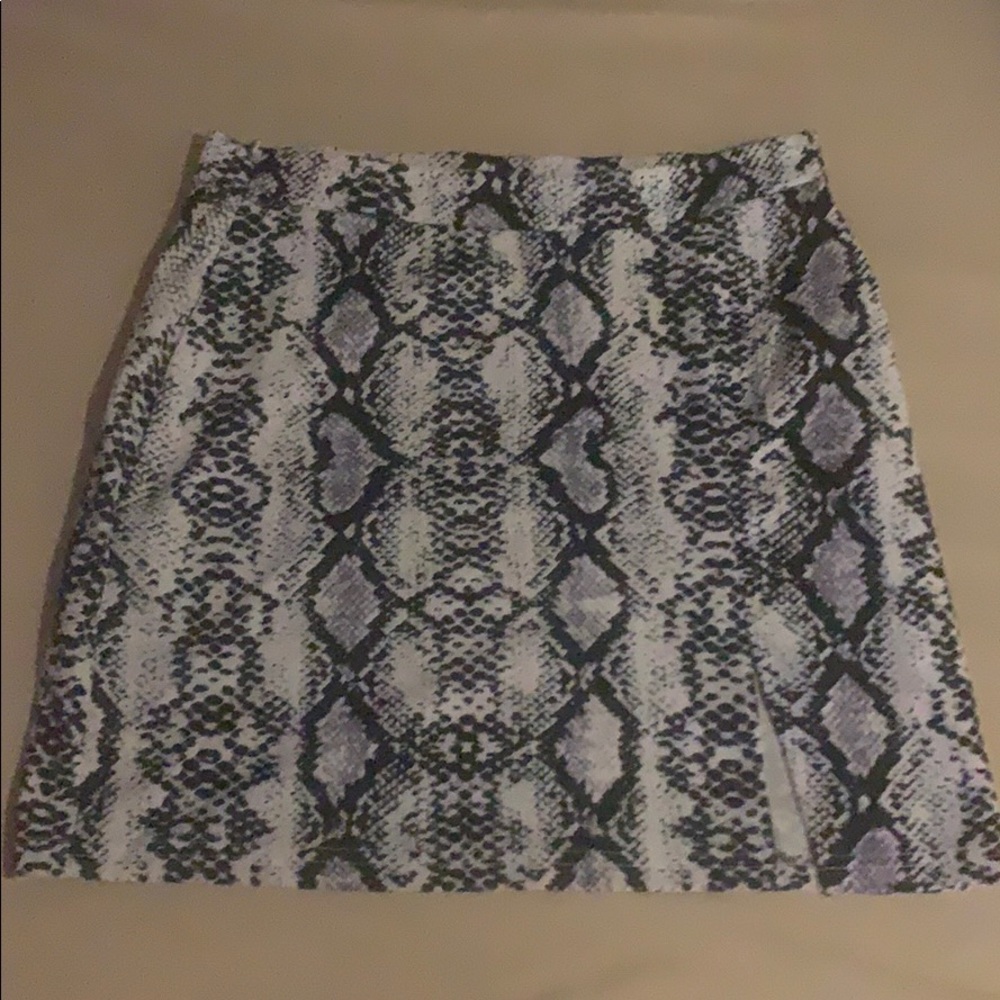 Snake print skirt
